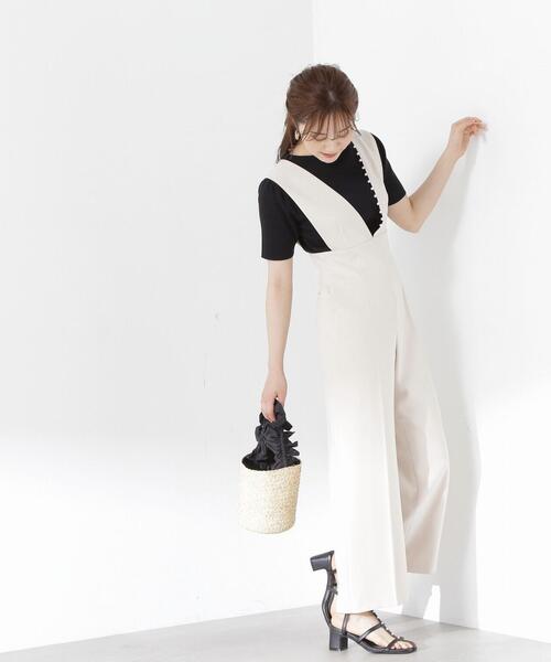 PROPORTION BODY DRESSING（プロポーションボディドレッシング）の「ハーフスリーブバックボタンニット / 1213270502（ニット/セーター・レディース・ブラック/グレー/ホワイト/レッド・SMALL/MEDIUM）」の7枚目の写真