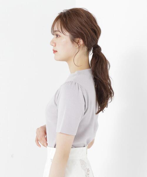 PROPORTION BODY DRESSING（プロポーションボディドレッシング）の「ハーフスリーブバックボタンニット / 1213270502（ニット/セーター・レディース・ブラック/グレー/ホワイト/レッド・SMALL/MEDIUM）」の12枚目の写真