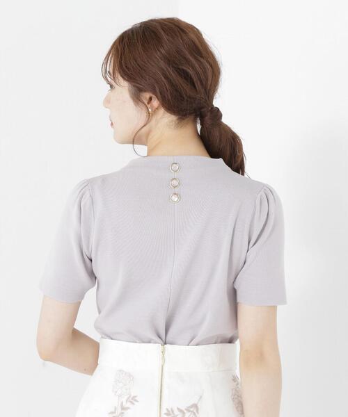 PROPORTION BODY DRESSING（プロポーションボディドレッシング）の「ハーフスリーブバックボタンニット / 1213270502（ニット/セーター・レディース・ブラック/グレー/ホワイト/レッド・SMALL/MEDIUM）」の13枚目の写真