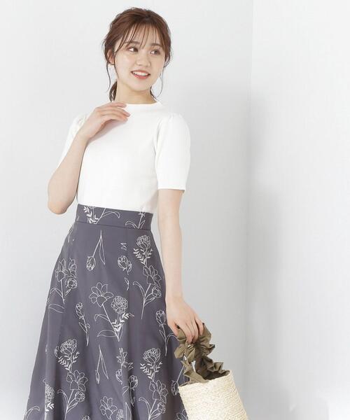 PROPORTION BODY DRESSING（プロポーションボディドレッシング）の「ハーフスリーブバックボタンニット / 1213270502（ニット/セーター・レディース・ブラック/グレー/ホワイト/レッド・SMALL/MEDIUM）」の16枚目の写真