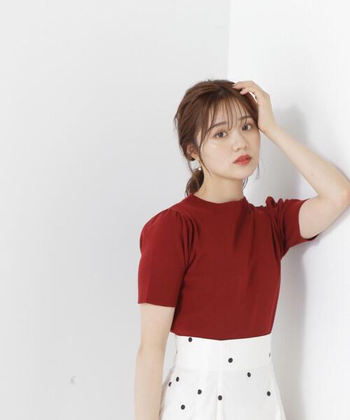 PROPORTION BODY DRESSING（プロポーションボディドレッシング）の「ハーフスリーブバックボタンニット / 1213270502（ニット/セーター・レディース・ブラック/グレー/ホワイト/レッド・SMALL/MEDIUM）」の21枚目の写真