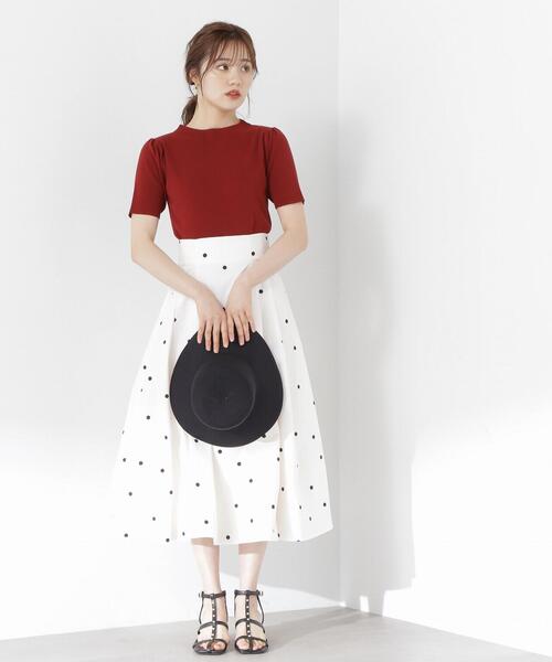 PROPORTION BODY DRESSING（プロポーションボディドレッシング）の「ハーフスリーブバックボタンニット / 1213270502（ニット/セーター・レディース・ブラック/グレー/ホワイト/レッド・SMALL/MEDIUM）」の22枚目の写真