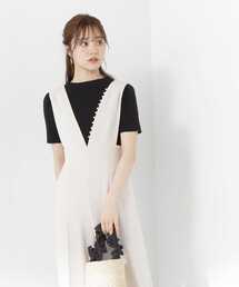 PROPORTION BODY DRESSING | ハーフスリーブバックボタンニット / 1213270502(ニット/セーター)