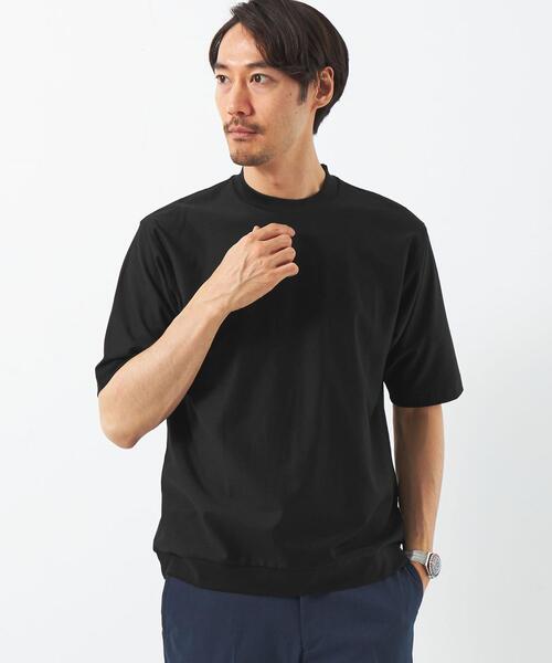 green label relaxing（グリーンレーベルリラクシング）の「ミラノビズ クルーネック Tシャツ（Tシャツ/カットソー・メンズ・ブラック/ライトグレー/モカ/グレー・S/M/L/XL）」の2枚目の写真