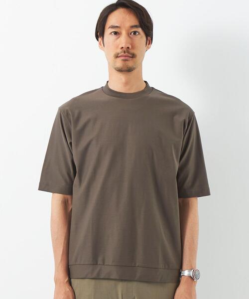 green label relaxing（グリーンレーベルリラクシング）の「ミラノビズ クルーネック Tシャツ（Tシャツ/カットソー・メンズ・ブラック/ライトグレー/モカ/グレー・S/M/L/XL）」の13枚目の写真