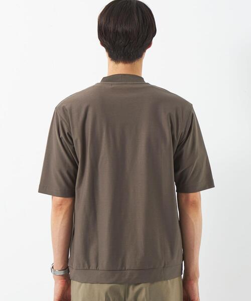 green label relaxing（グリーンレーベルリラクシング）の「ミラノビズ クルーネック Tシャツ（Tシャツ/カットソー・メンズ・ブラック/ライトグレー/モカ/グレー・S/M/L/XL）」の7枚目の写真