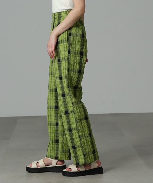 FREE'S MART（フリーズマート）の「◆ワッシャーチェックイージーパンツ（その他パンツ・レディース・ブラウン系その他/グリーン・SMALL/MEDIUM）」の12枚目の写真