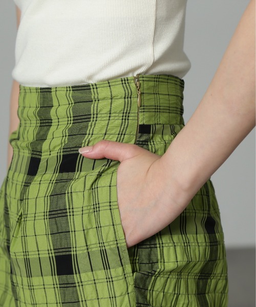 FREE'S MART（フリーズマート）の「◆ワッシャーチェックイージーパンツ（その他パンツ・レディース・ブラウン系その他/グリーン・SMALL/MEDIUM）」の14枚目の写真