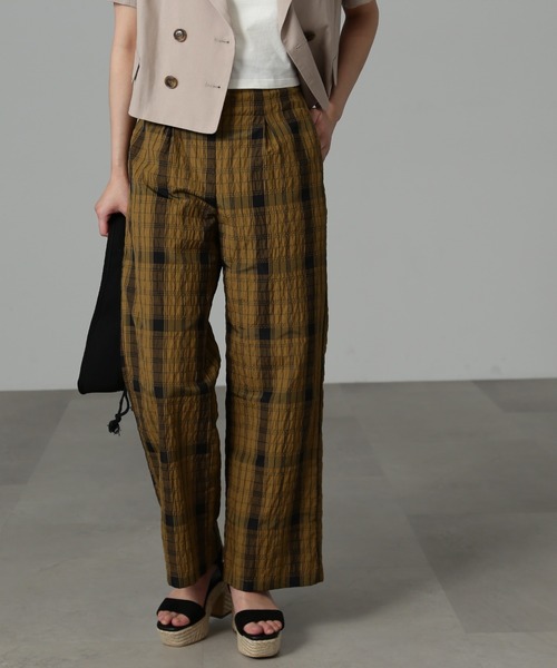 FREE'S MART（フリーズマート）の「◆ワッシャーチェックイージーパンツ（その他パンツ・レディース・ブラウン系その他/グリーン・SMALL/MEDIUM）」の16枚目の写真