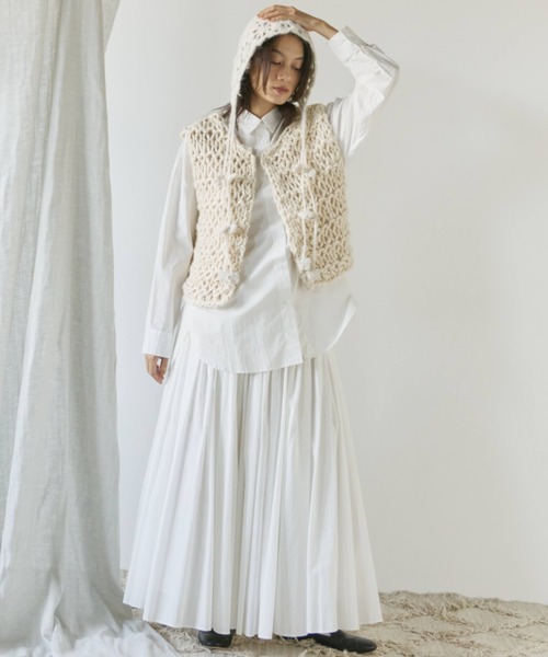 Libra Cue（リブラ キュー）の「コットンギャザーボリュームスカート