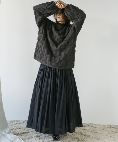 コットンギャザーボリュームスカート（スカート）｜Libra Cue