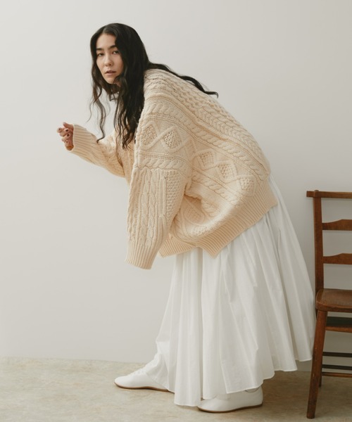 Libra Cue(リブラ キュー)の「コットンギャザーボリュームスカート(スカート・レディース・アイボリー/ブラック/ブルー/レッド/ベビーピンク/イエロー/チェック/ネイビー/ベージュ/ライトブルー/スカイブルー/カーキ・FREE)」の22枚目の写真