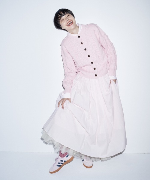 Libra Cue（リブラ キュー）の「コットンギャザーボリュームスカート（スカート・レディース・アイボリー/ブラック/ブルー/レッド/ベビーピンク/イエロー/チェック/ネイビー/ベージュ/ライトブルー/スカイブルー/カーキ・FREE）」の20枚目の写真