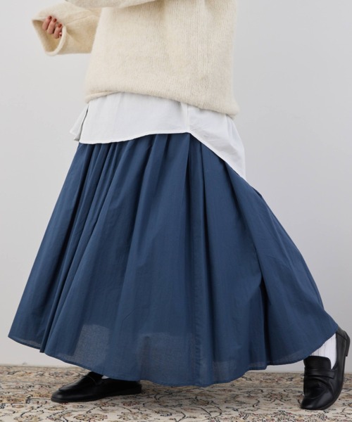 BLAMINK コットンギャザースカート 36 ☆BLAMINK ブラミンク ギャザー