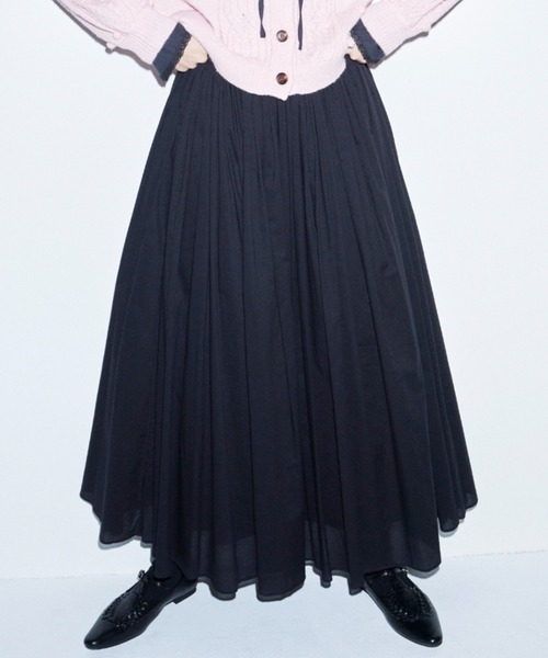 コットンギャザーボリュームスカート（スカート）｜Libra Cue（リブラ