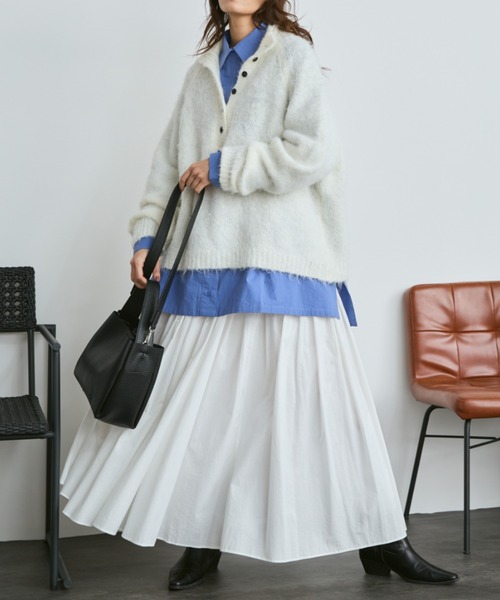 コットンギャザーボリュームスカート（スカート）｜Libra Cue（リブラ