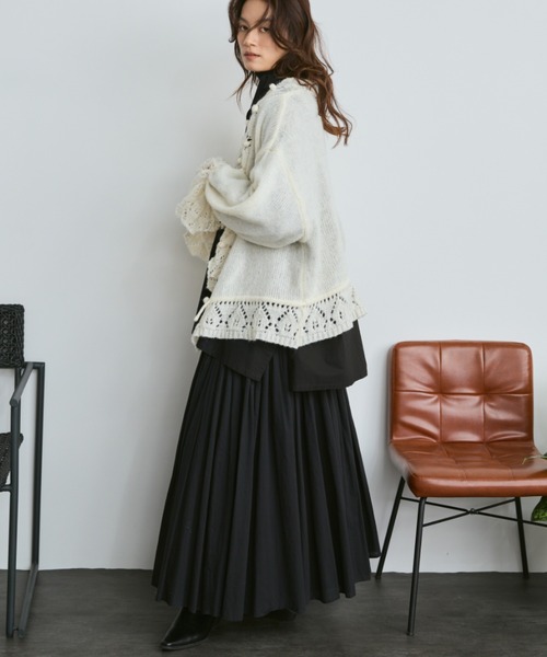 コットンギャザーボリュームスカート（スカート）｜Libra Cue（リブラ