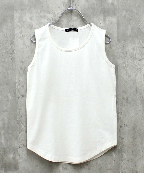 THE CASUAL(カジュアル)の「無地タンクトップ(タンクトップ・キッズ・オフホワイト/オレンジ/ネイビー/ダークグリーン/チャコール/ベージュ/杢グレー/ミント/モカ/ブラック・150cm/130cm/110cm/140cm/160cm/120cm)」の11枚目の写真