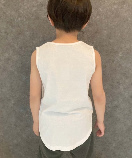 THE CASUAL(カジュアル)の「無地タンクトップ(タンクトップ・キッズ・オフホワイト/オレンジ/ネイビー/ダークグリーン/チャコール/ベージュ/杢グレー/ミント/モカ/ブラック・150cm/130cm/110cm/140cm/160cm/120cm)」の17枚目の写真