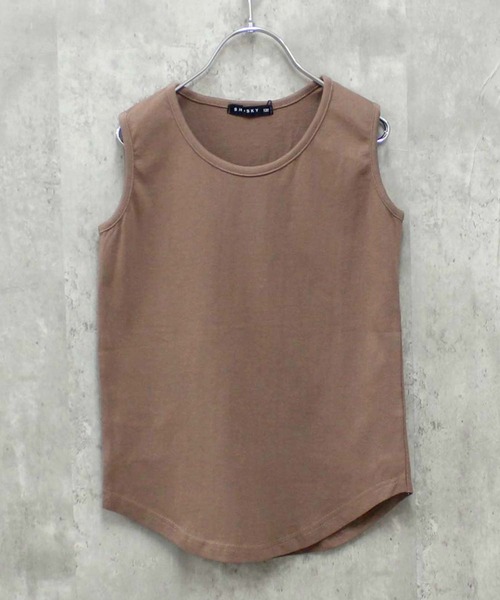 THE CASUAL(カジュアル)の「無地タンクトップ(タンクトップ・キッズ・オフホワイト/オレンジ/ネイビー/ダークグリーン/チャコール/ベージュ/杢グレー/ミント/モカ/ブラック・150cm/130cm/110cm/140cm/160cm/120cm)」の21枚目の写真