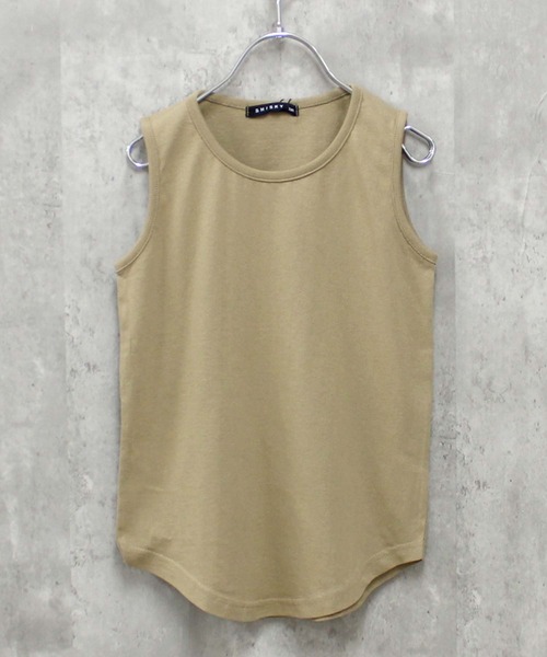 THE CASUAL(カジュアル)の「無地タンクトップ(タンクトップ・キッズ・オフホワイト/オレンジ/ネイビー/ダークグリーン/チャコール/ベージュ/杢グレー/ミント/モカ/ブラック・150cm/130cm/110cm/140cm/160cm/120cm)」の22枚目の写真