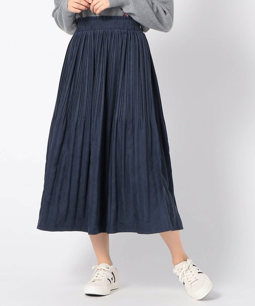 Grand PARK（グランドパーク）の「ミジンコール プリーツスカート（スカート・レディース・カーキ/オレンジ/ネイビー/マスタード・FREE）」の3枚目の写真