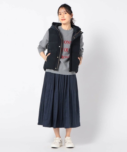 Grand PARK（グランドパーク）の「ミジンコール プリーツスカート（スカート・レディース・カーキ/オレンジ/ネイビー/マスタード・FREE）」の8枚目の写真