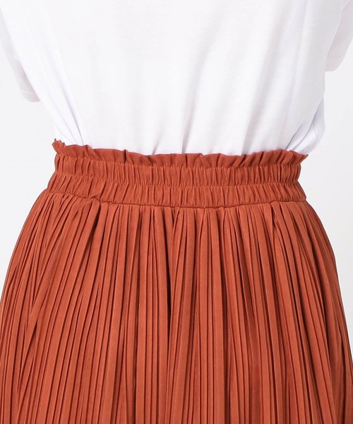 Grand PARK（グランドパーク）の「ミジンコール プリーツスカート（スカート・レディース・カーキ/オレンジ/ネイビー/マスタード・FREE）」の12枚目の写真