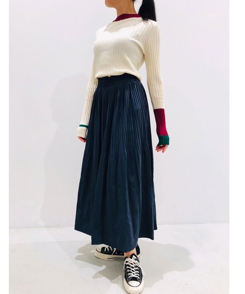 Grand PARK（グランドパーク）の「ミジンコール プリーツスカート（スカート・レディース・カーキ/オレンジ/ネイビー/マスタード・FREE）」の20枚目の写真