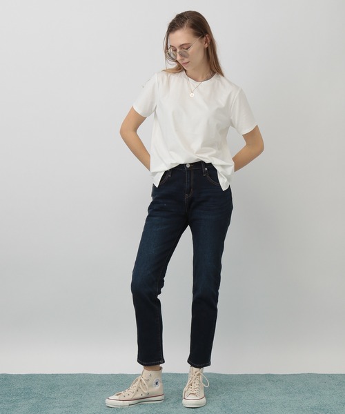 saloon（サルーン）の「SALOON(サルーン)/スリムテーパードデニム（デニムパンツ・レディース・ライトブルー/ブラック/ブルー・SMALL/MEDIUM/X-SMALL）」の18枚目の写真