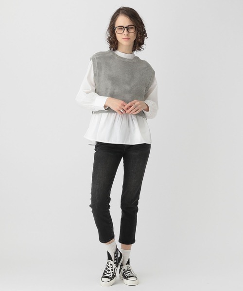 saloon（サルーン）の「SALOON(サルーン)/スリムテーパードデニム（デニムパンツ・レディース・ライトブルー/ブラック/ブルー・SMALL/MEDIUM/X-SMALL）」の21枚目の写真