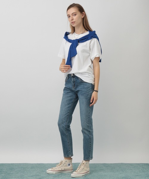 saloon（サルーン）の「SALOON(サルーン)/スリムテーパードデニム（デニムパンツ・レディース・ライトブルー/ブラック/ブルー・SMALL/MEDIUM/X-SMALL）」の13枚目の写真