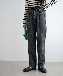 WEGO | WEGO/【マルチサイズ】ウエストフリルデニムマムパンツ(デニムパンツ)