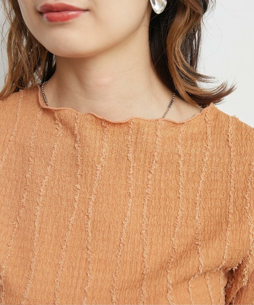 RETRO GIRL（レトロガール）の「フリンジJQTee（Tシャツ/カットソー・レディース・ブラック/ホワイト/オレンジ/ブルー・FREE）」の19枚目の写真