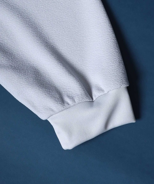 ANPAS（アンパス）の「Amunzen Wave Switching Design Oversized T-shirt/梨地 ウェーブ切替 オーバーサイズ Tシャツ（Tシャツ/カットソー・メンズ・グレー系その他/ブラック系その他2/ブラック系その他/ホワイト系その他2/グレー系その他2/ホワイト系その他・M/L）」の11枚目の写真