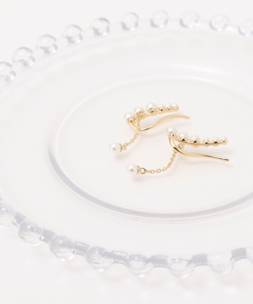 NOLLEY’S Sophi(ノーリーズソフィ)の「スライドパールイヤリング(イヤリング・レディース・オフホワイト・FREE)」の5枚目の写真