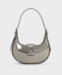 CHARLES & KEITH | トライアングルバックル ベルトショルダーバッグ(ハンドバッグ)