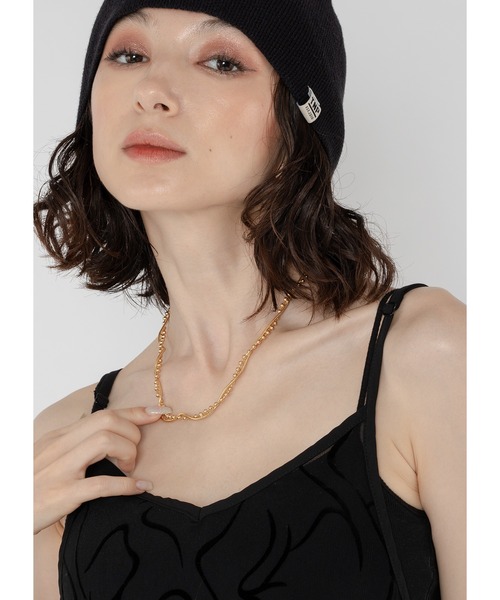 Adoon plain（アドーンプレーン）の「ツイストチェーンネックレス（ネックレス・レディース・シルバー/ゴールド・FREE）」の2枚目の写真