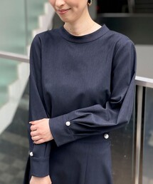 NOLLEY’S | ウォッシャブルウールライクハイネックブラウス(シャツ/ブラウス)