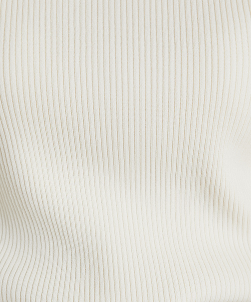 abahouse mavie(アバハウスマヴィ)の「ポリエステルリブハイネック(ニット/セーター・レディース・ホワイト/ホワイト系その他/ブラック/ダークオレンジ・フリー)」の7枚目の写真