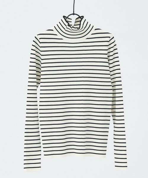 abahouse mavie(アバハウスマヴィ)の「ポリエステルリブハイネック(ニット/セーター・レディース・ホワイト/ホワイト系その他/ブラック/ダークオレンジ・フリー)」の17枚目の写真