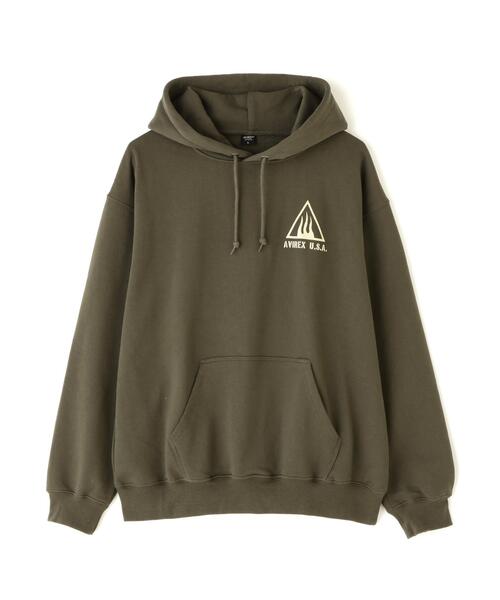 AVIREX(アヴィレックス)の「《WEB&DEPOT限定》BLACK SCORPION SWEAT PULL OVER PARKA / ブラックスコーピオン スウェット プルオーバー パーカー(パーカー・メンズ・オリーブ系/マスタード/ブラック/オレンジ/グレー系その他3・XL/L/M/2XL/F)」の14枚目の写真