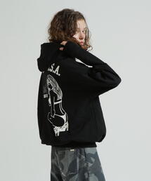 AVIREX(ABbNX)́sWEB&DEPOTtBLACK SCORPION SWEAT PULL OVER PARKA / ubNXR[sI XEFbg vI[o[ p[J[(p[J[)