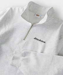 【DICKIES/ディッキーズ】ワンポイント刺繍ハーフジップスウェット/プルオーバー/ビッグシルエット/裏起毛