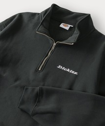 【DICKIES/ディッキーズ】ワンポイント刺繍ハーフジップスウェット/プルオーバー/ビッグシルエット/裏起毛