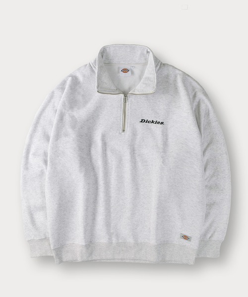 Dickies(ディッキーズ)の「【DICKIES/ディッキーズ】ワンポイント刺繍ハーフジップスウェット/プルオーバー/ビッグシルエット/裏起毛(スウェット・メンズ・アッシュグレー/ブラウン/ブラック/ネイビー/アイボリー/ダークブルー・M/L/XL)」の7枚目の写真