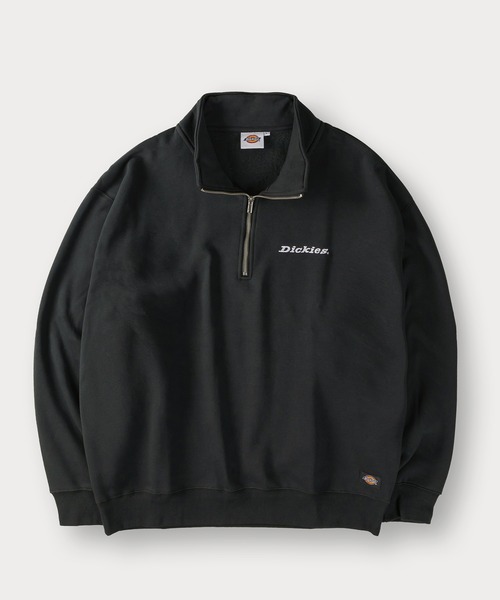 Dickies(ディッキーズ)の「【DICKIES/ディッキーズ】ワンポイント刺繍ハーフジップスウェット/プルオーバー/ビッグシルエット/裏起毛(スウェット・メンズ・アッシュグレー/ブラウン/ブラック/ネイビー/アイボリー/ダークブルー・M/L/XL)」の8枚目の写真
