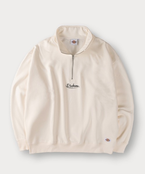 Dickies(ディッキーズ)の「【DICKIES/ディッキーズ】ワンポイント刺繍ハーフジップスウェット/プルオーバー/ビッグシルエット/裏起毛(スウェット・メンズ・アッシュグレー/ブラウン/ブラック/ネイビー/アイボリー/ダークブルー・M/L/XL)」の11枚目の写真