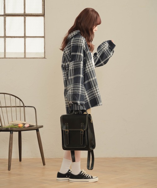 Cham.（チャム）の「レトロリュックサック（バックパック/リュック・レディース・ブラック/ブラウン・F）」の10枚目の写真