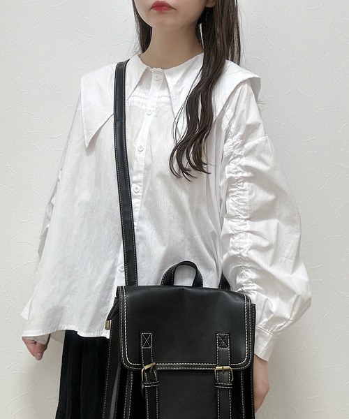 Cham.（チャム）の「レトロリュックサック（バックパック/リュック・レディース・ブラック/ブラウン・F）」の15枚目の写真